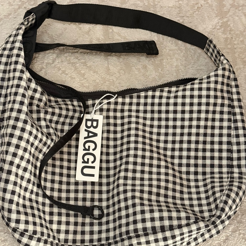 Baggu - Large crescent gingham